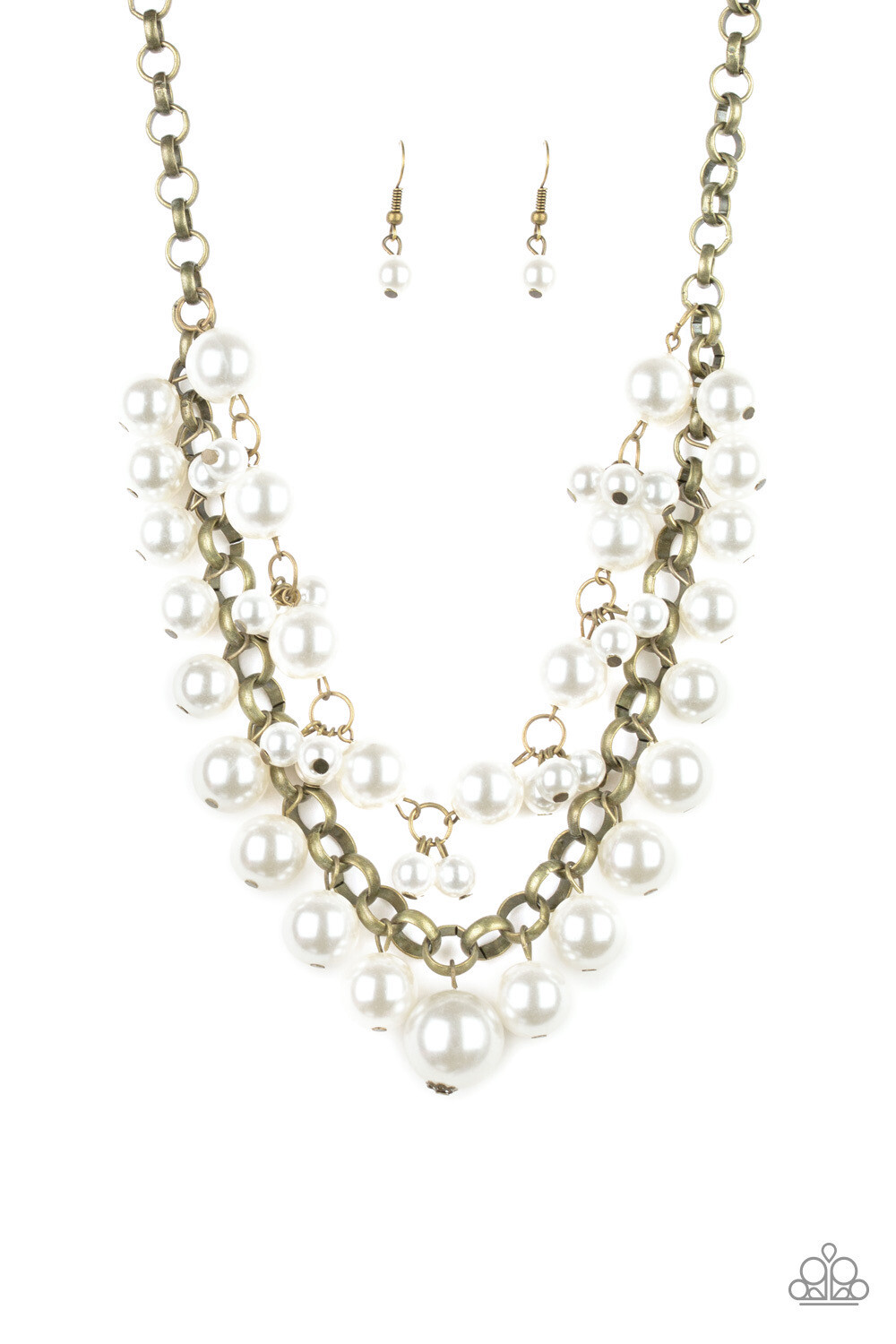 Paparazzi-Ballroom Service-Brass Pearls