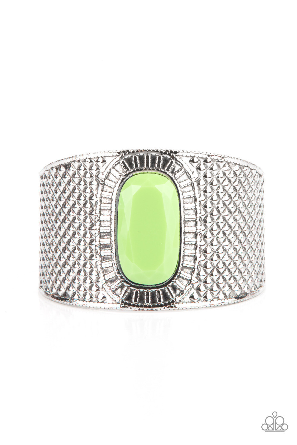 Paparazzi- Poshly Pharaoh-Green Cuff