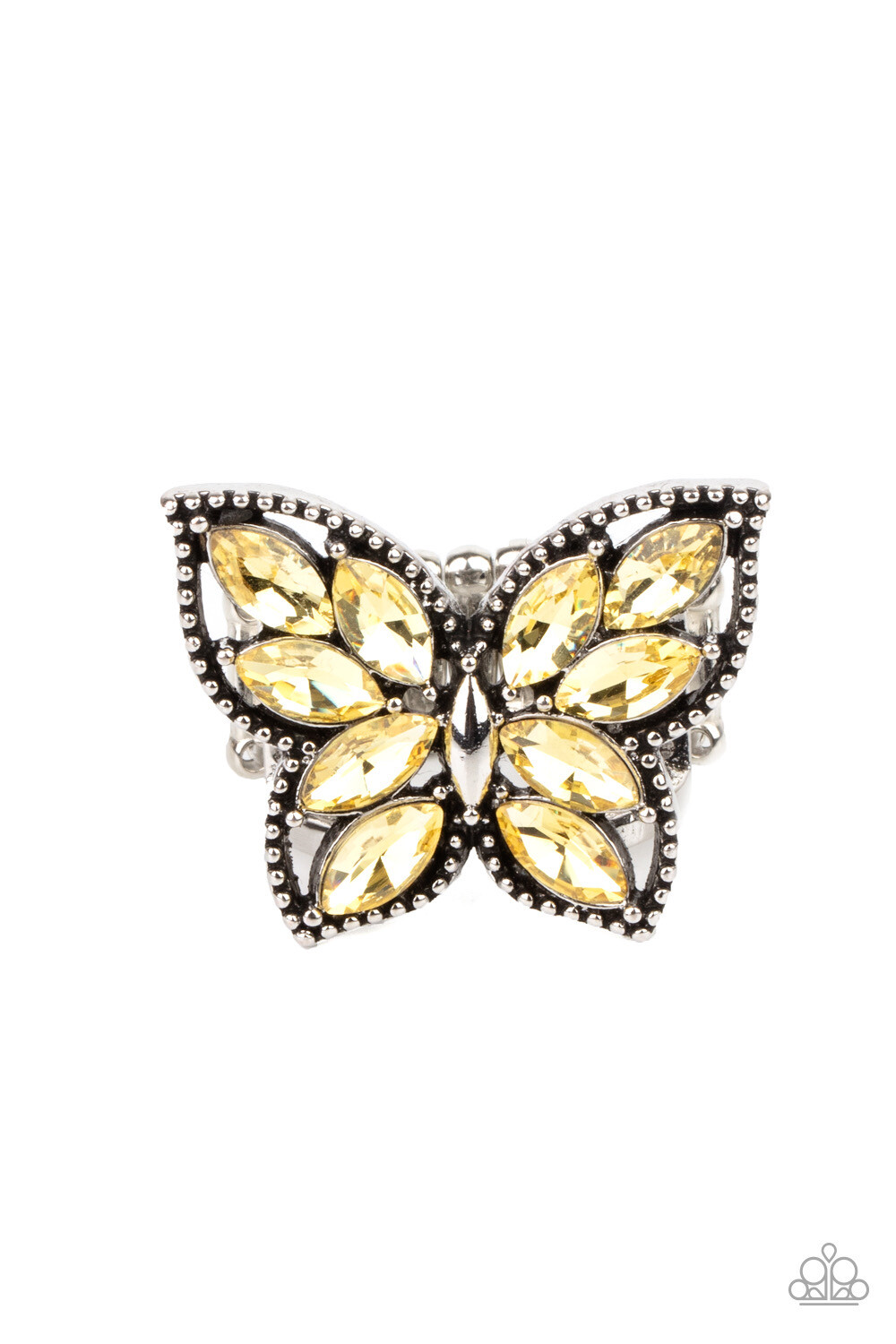 Paparazzi-Fluttering Fashionista - Yellow Butterfly