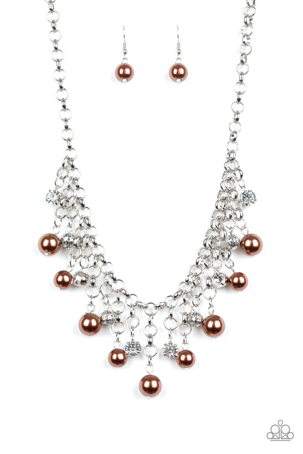 Paparazzi-Heir Headed-Brown Pearls