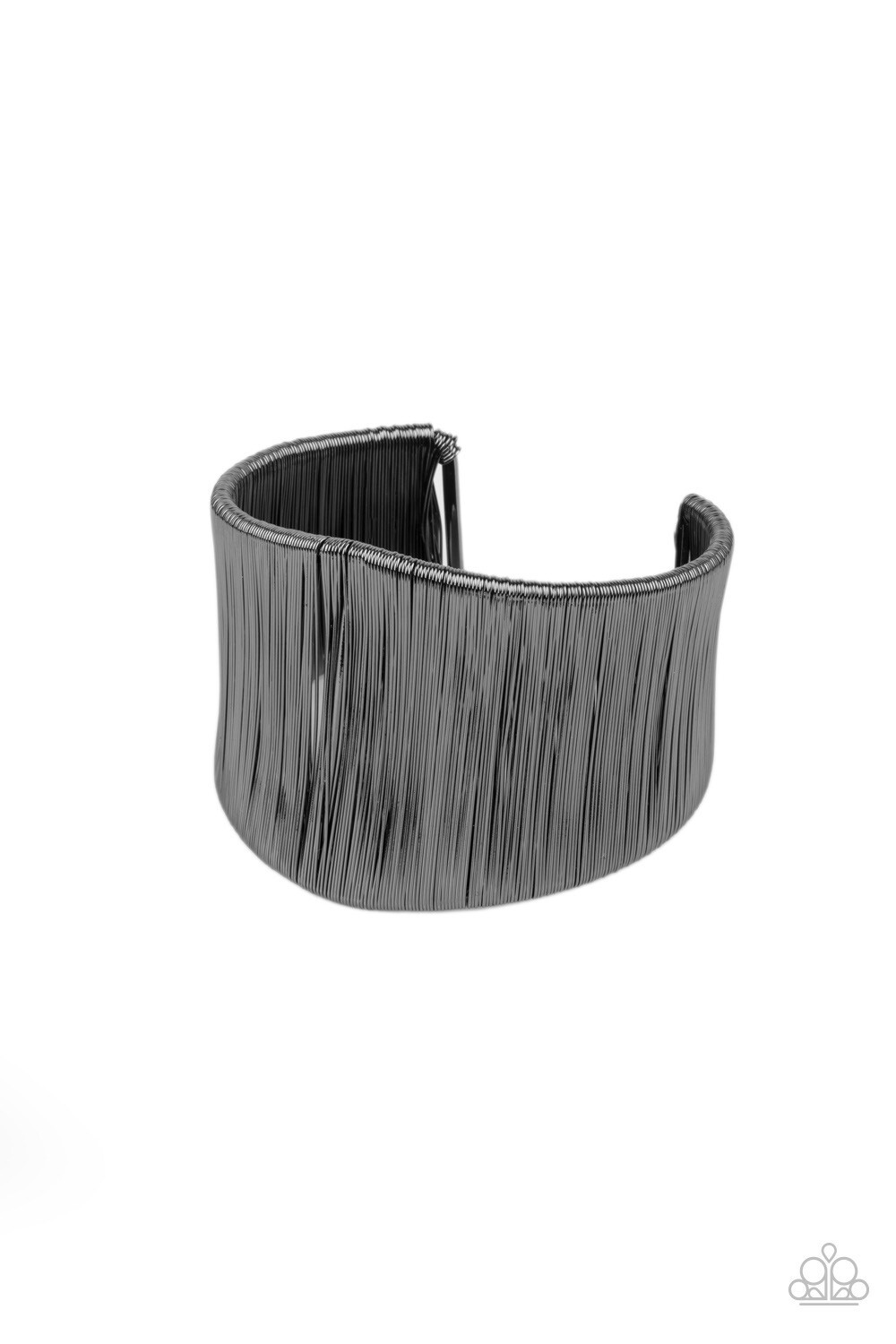 Paparazzi-Hot Wired Wonder-Black Cuff