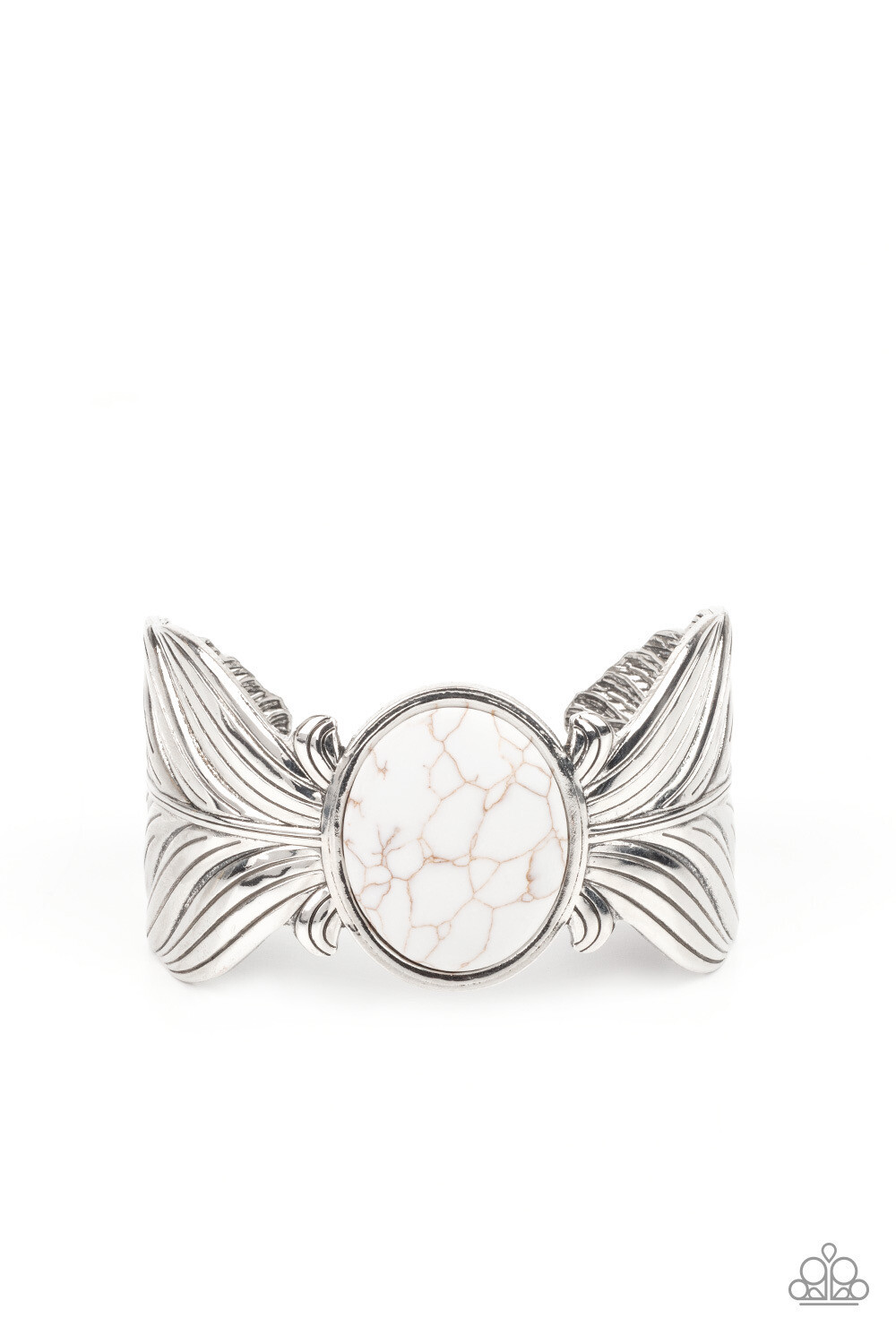 Paparazzi-Born to Soar-White Cuff