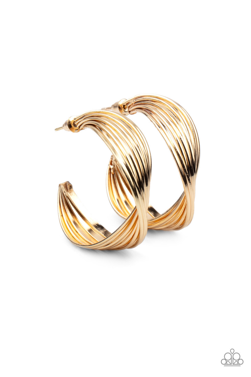 Paparazzi-Curves In All The Right Places-Gold Hoop