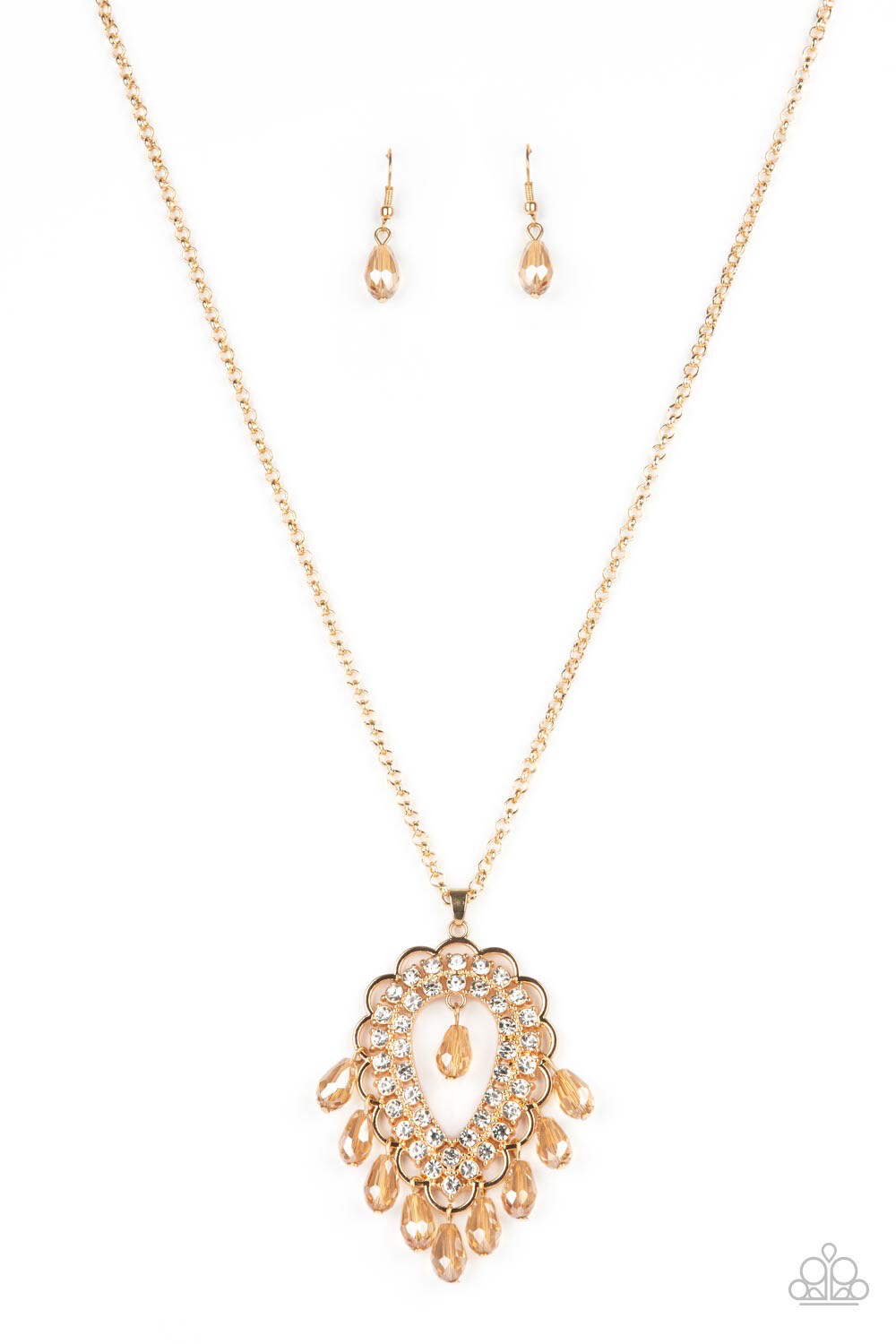 Paparazzi-Teasable Teardrop-Gold