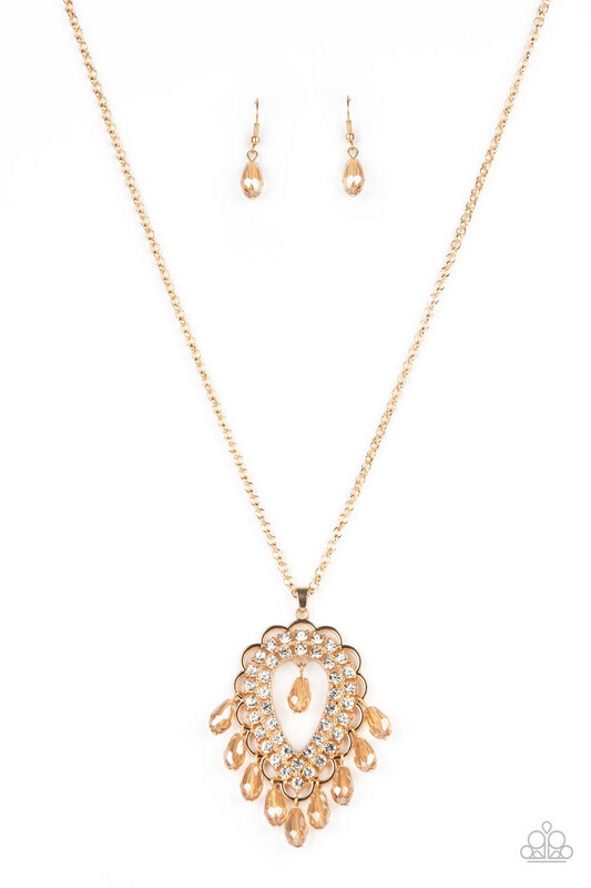 Paparazzi-Teasable Teardrop-Gold