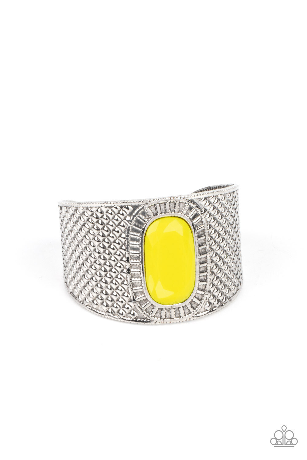 Paparazzi- Poshly Pharaoh-Yellow Cuff