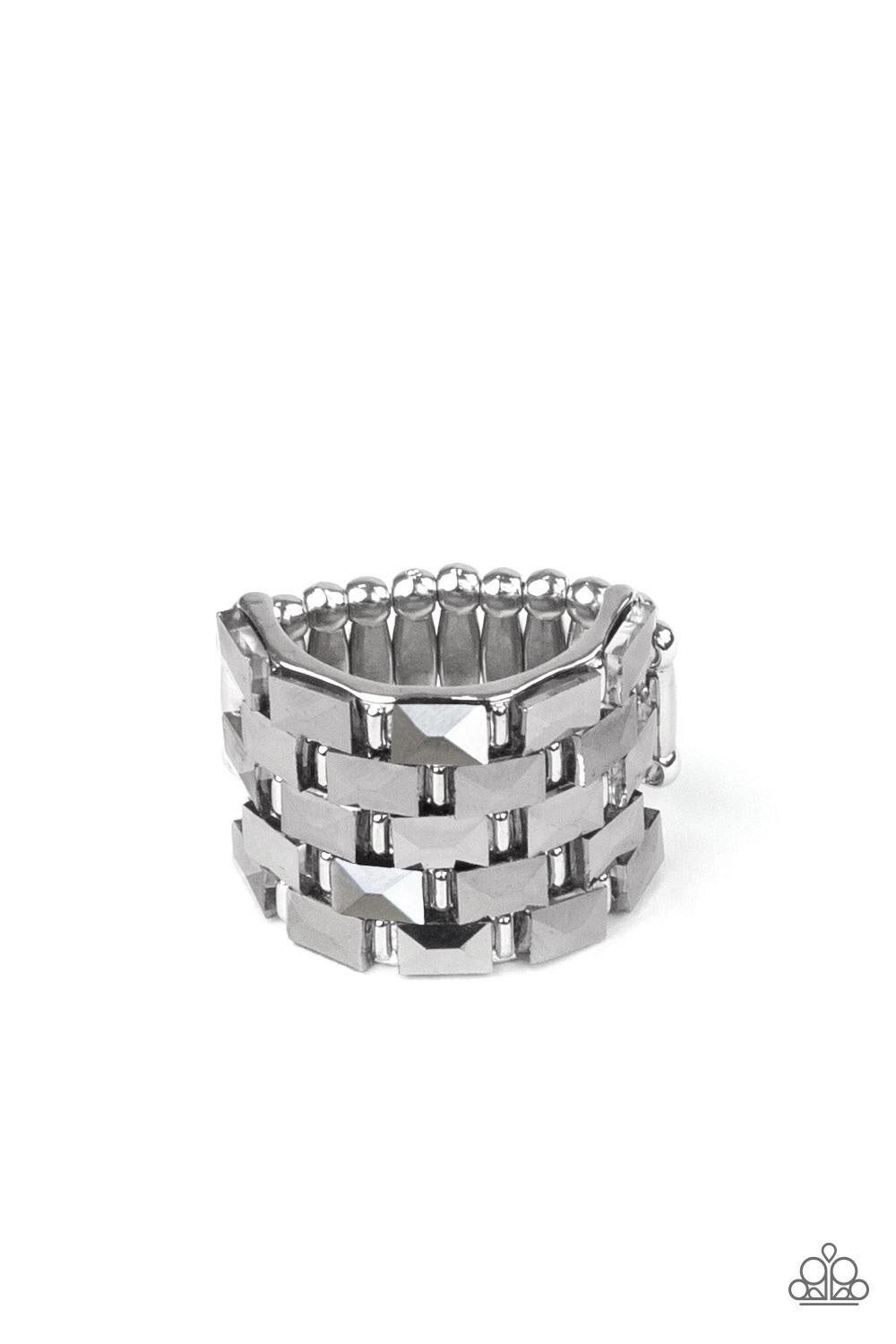 Paparazzi-Checkered Couture - Silver