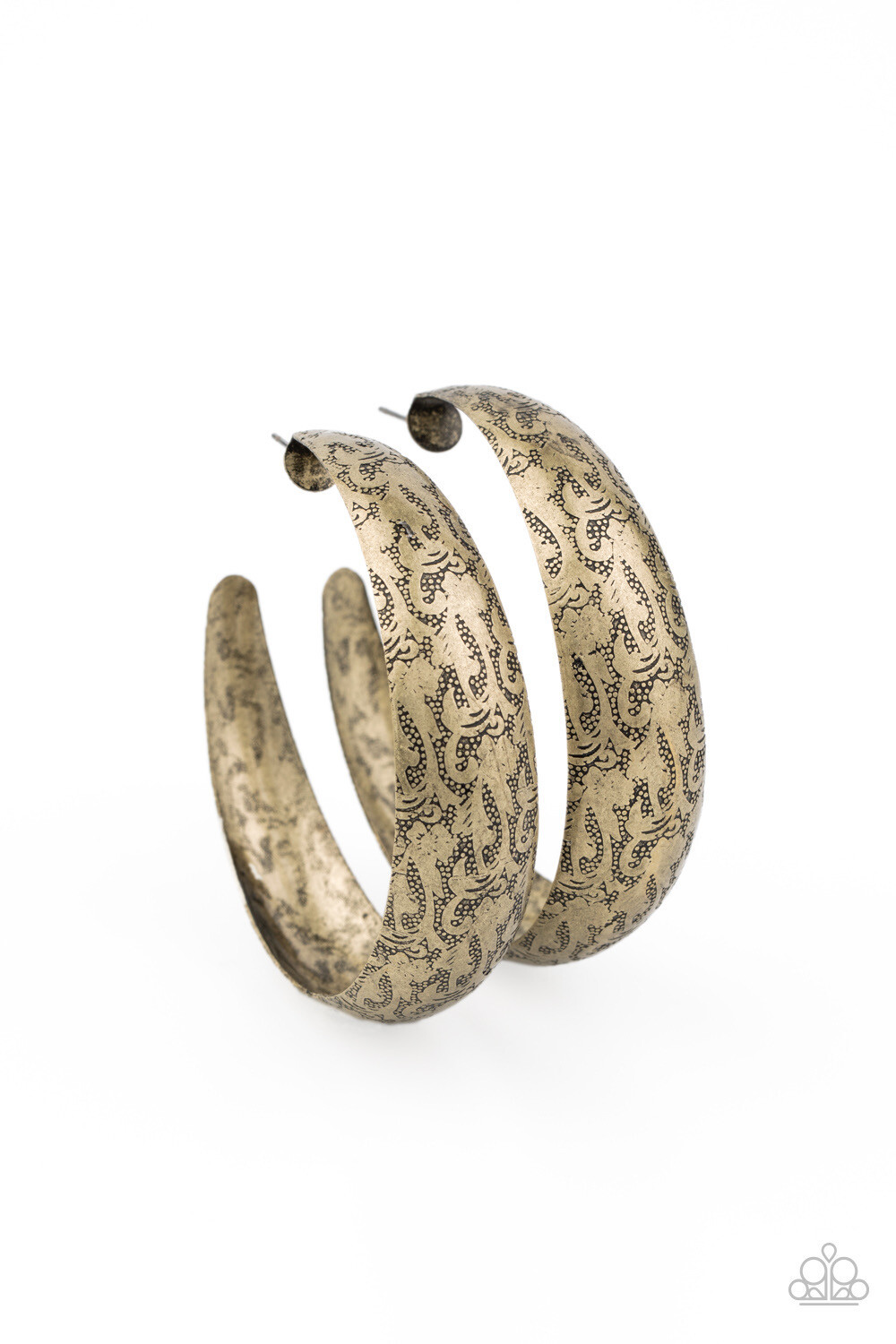 Paparazzi-Sahara Sandstorm-Brass Hoop