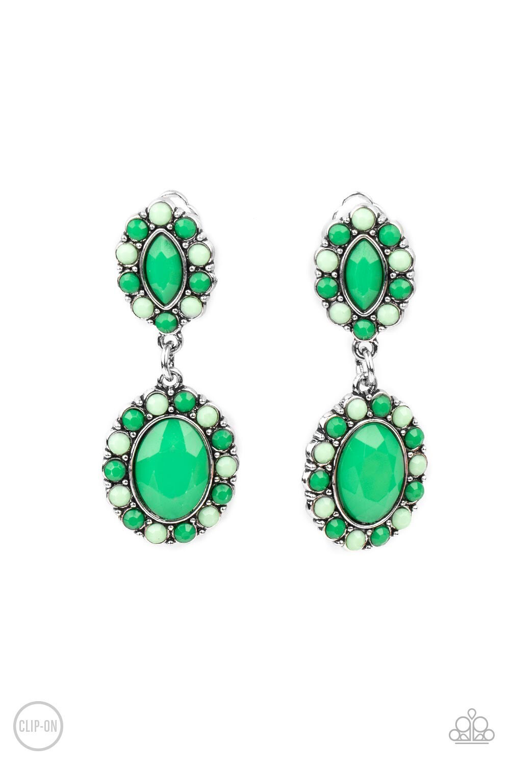 Paparazzi-Positively Pampered-Green Clip On