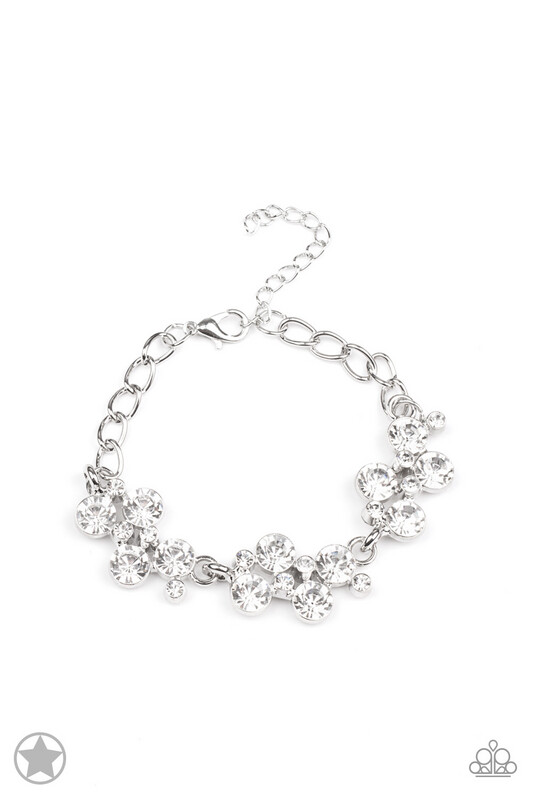 Paparazzi-Old Hollywood-White Bracelet