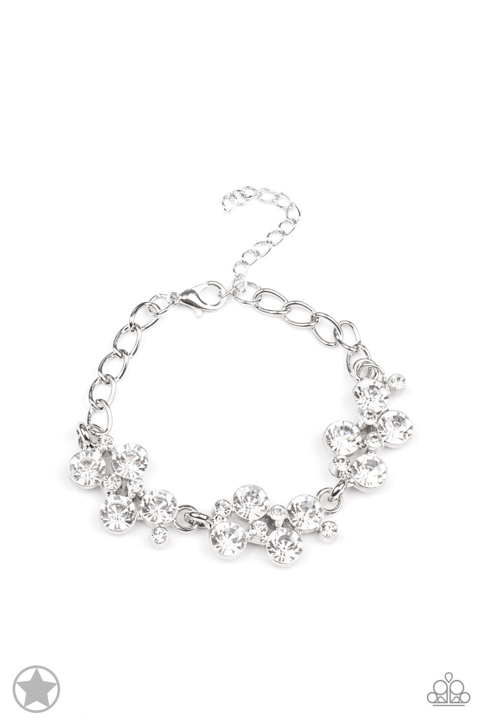 Paparazzi-Old Hollywood-White Bracelet