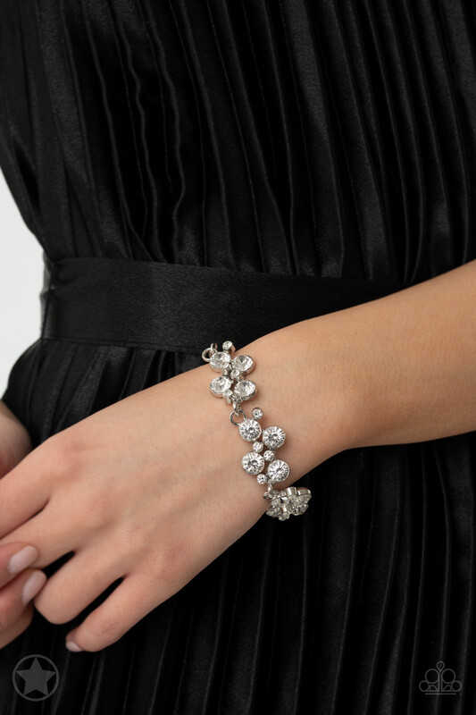 Paparazzi-Old Hollywood-White Bracelet