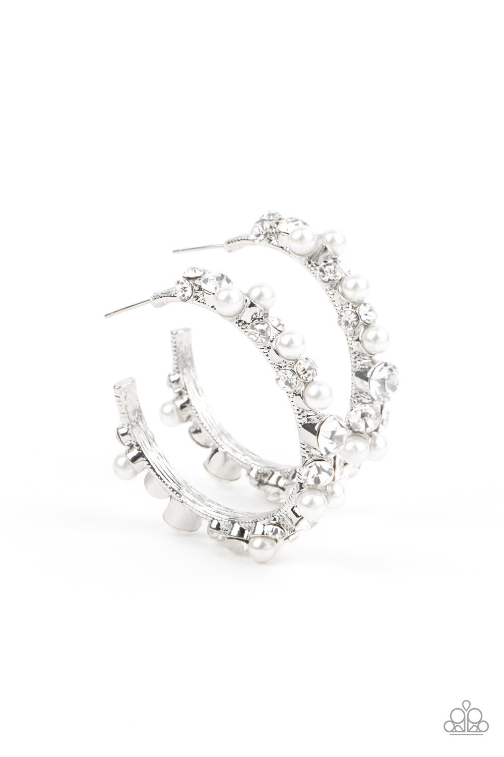 Paparazzi-Let There Be SOCIALITE - White Hoop Life of the Party Exclusives September  2021
