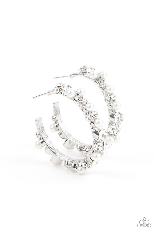 Paparazzi-Let There Be SOCIALITE - White Hoop Life of the Party Exclusives September  2021