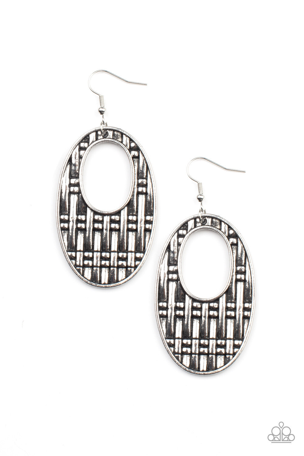 Paparazzi-Engraved Edge-Silver