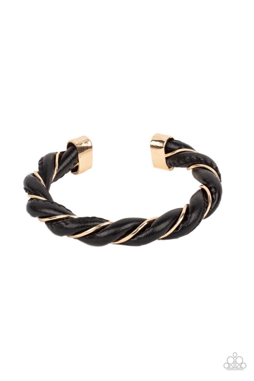 Paparazzi-Rebel Relic-Gold Cuff