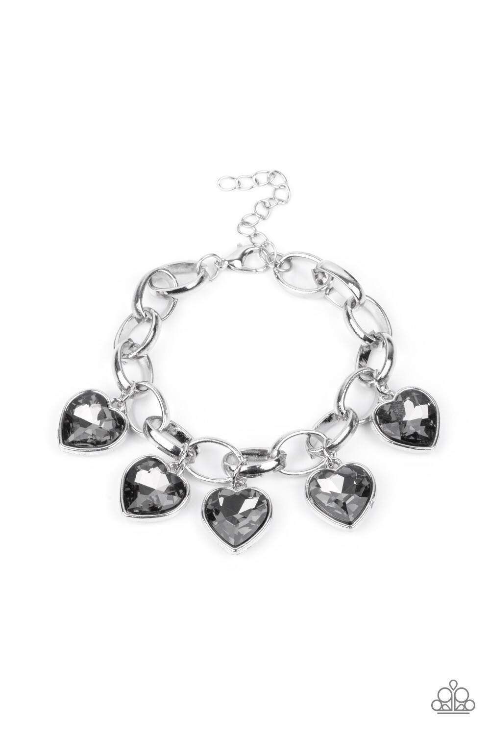 Paparazzi-Candy Heart Charmer-Silver