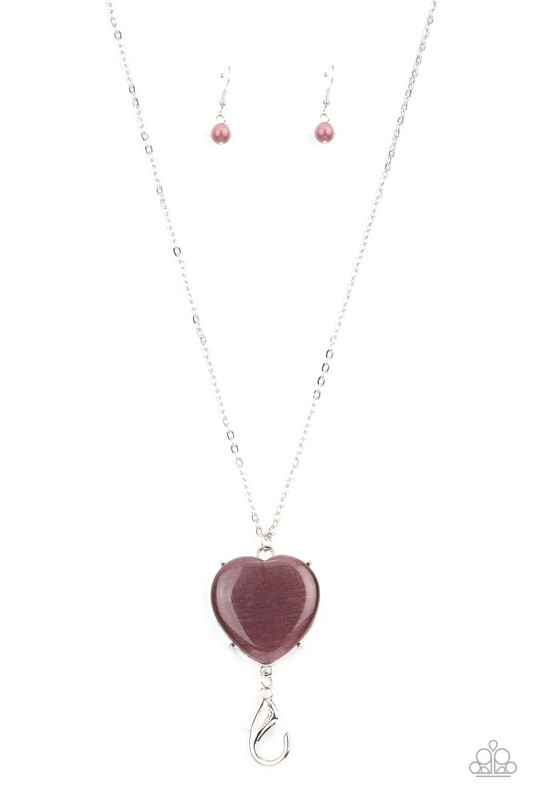 Paparazzi-Warmhearted Glow-Purple Lanyard