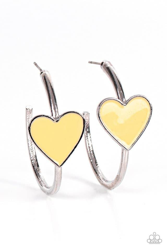Paparazzi-​Kiss Up - Yellow Hoop