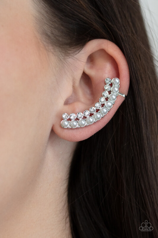 Paparazzi-Doubled Down On Dazzle -White Ear Crawlers