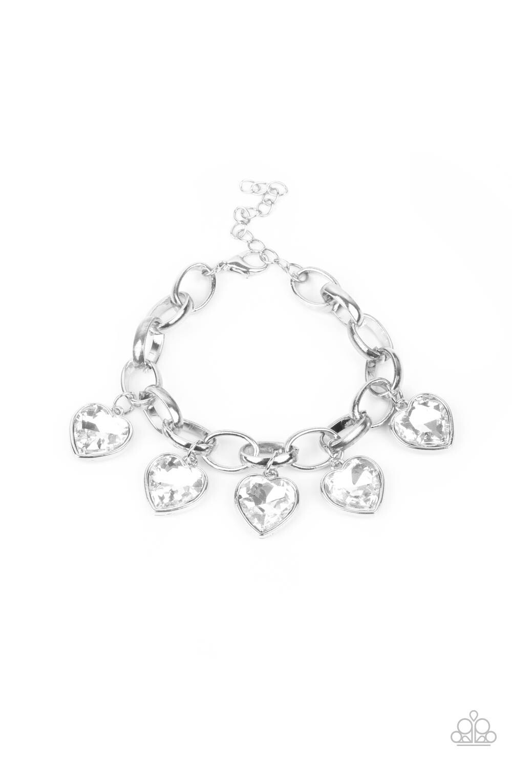 Paparazzi-​​Candy Heart Charmer - White