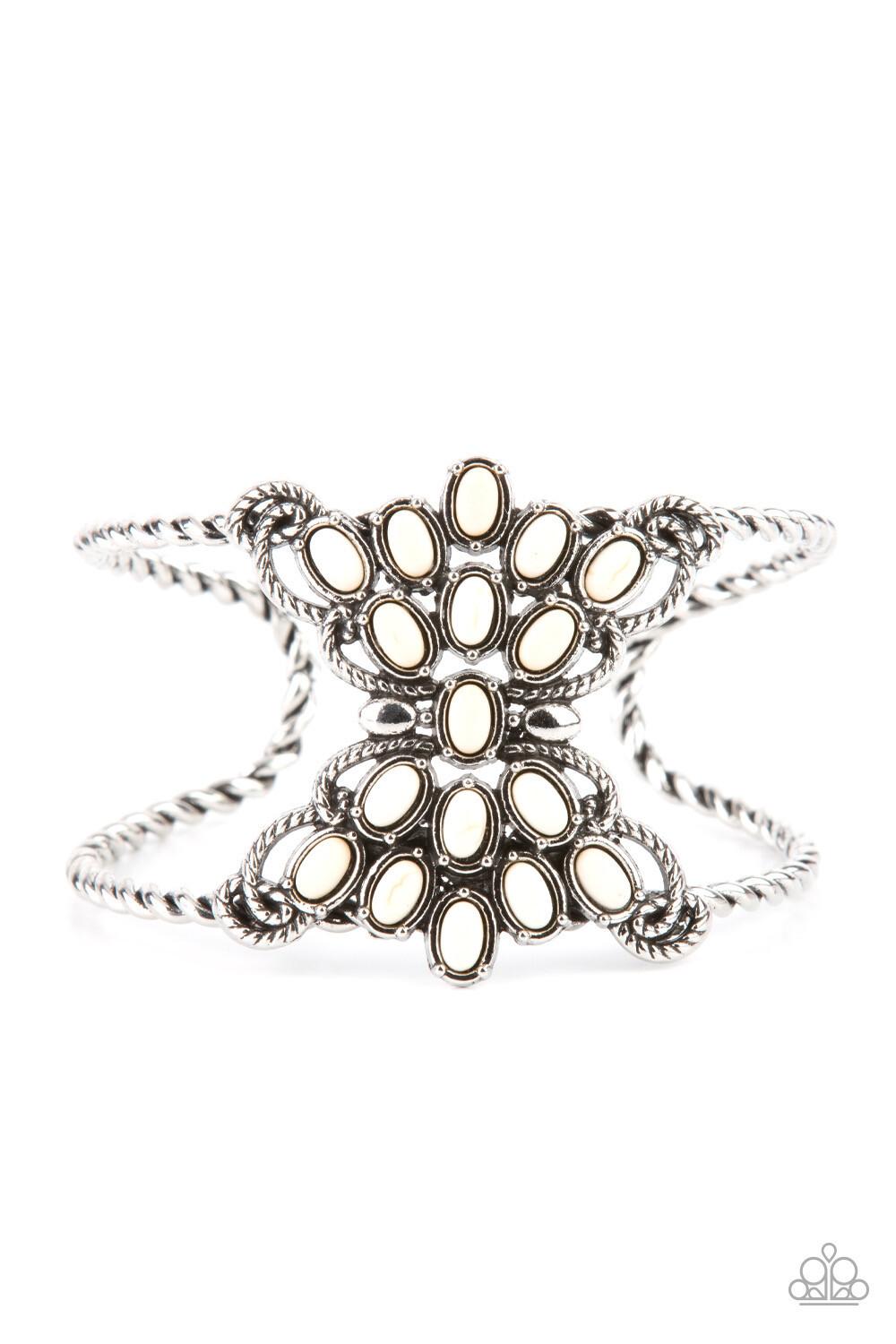 Paparazzi-Pleasantly Plains - White Cuff