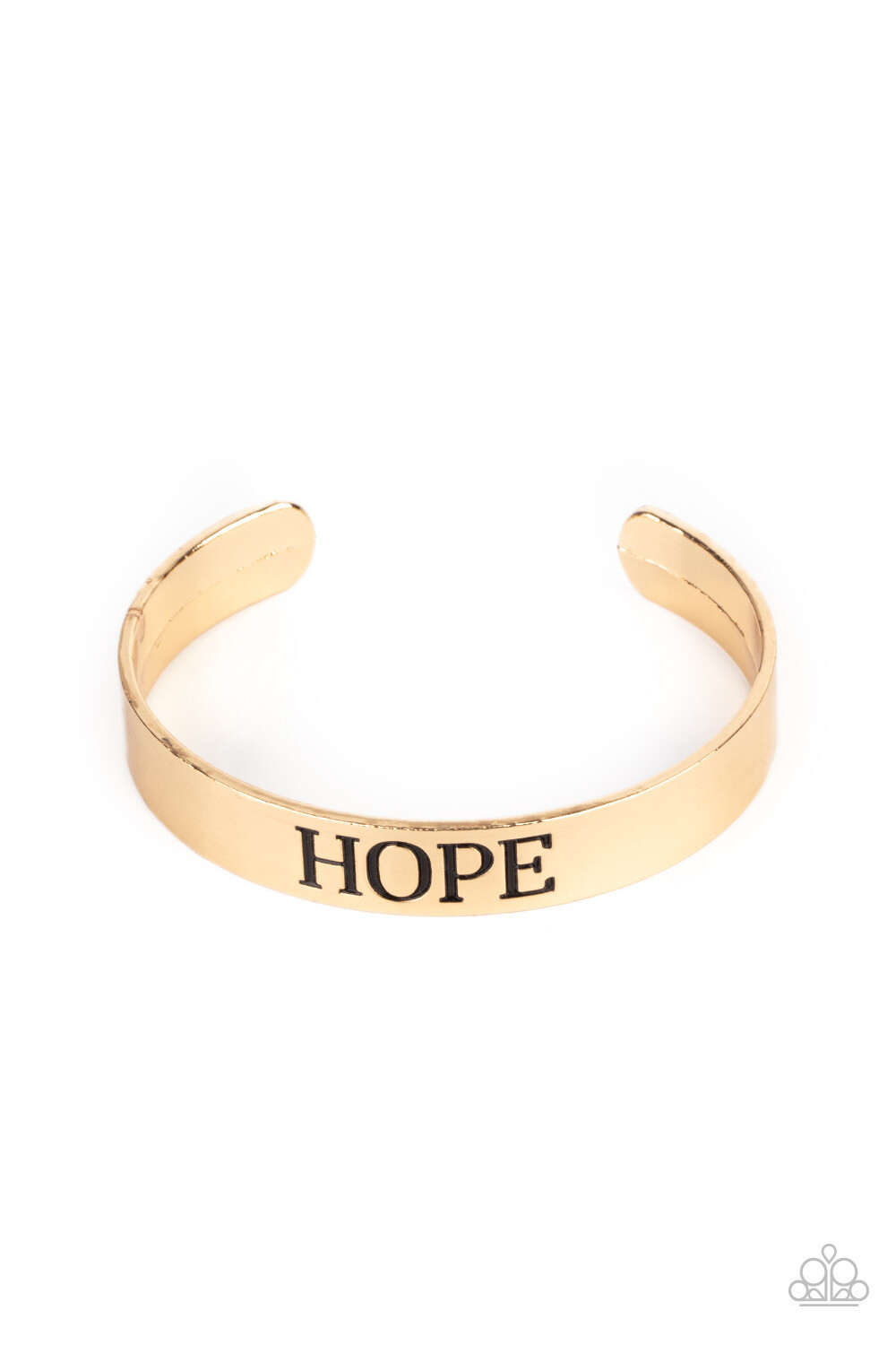 Paparazzi-Hope Makes The World Go Round - Gold Cuff