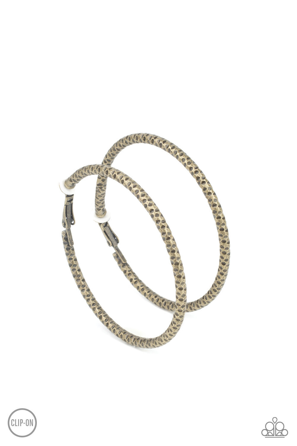 Paparazzi-Subtly Sassy - Brass Hoop