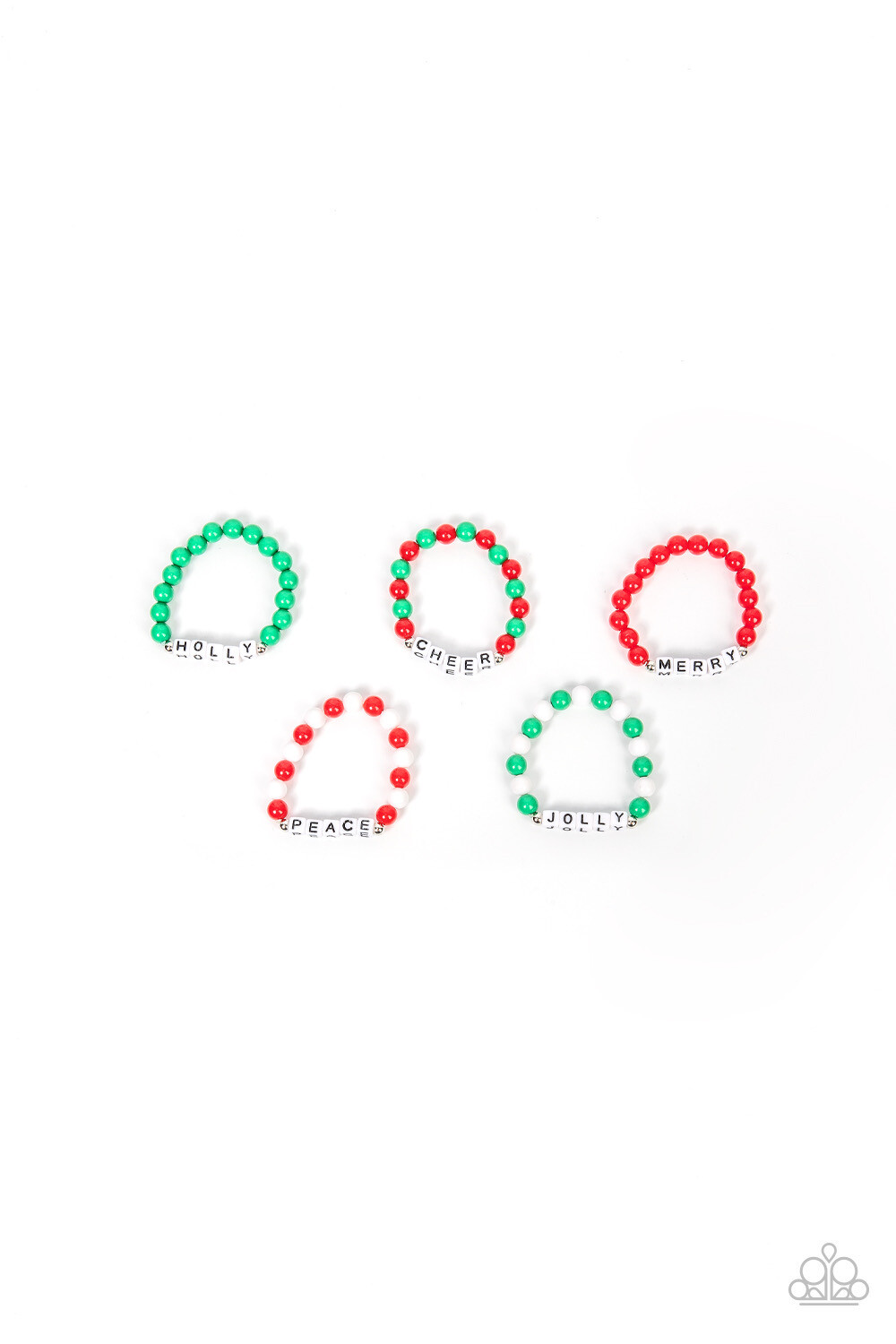 Starlet Shimmer-Jolly, Santa. Peace Bracelets