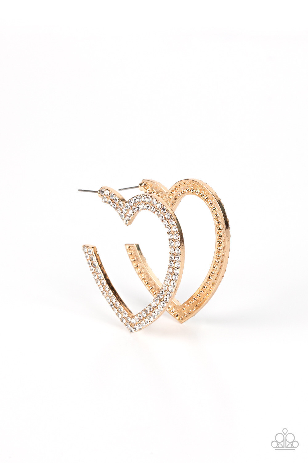 Paparazzi-AMORE to Love - Gold Hoop