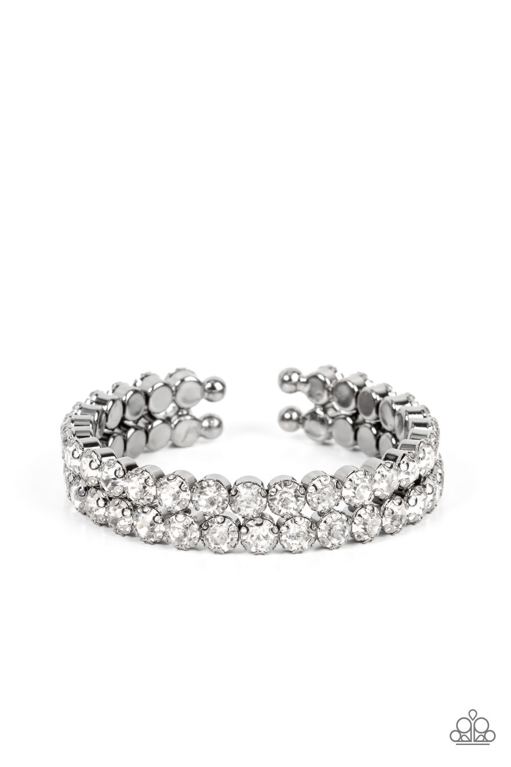 Paparazzi-Megawatt Majesty - Black Gunmetal Cuff