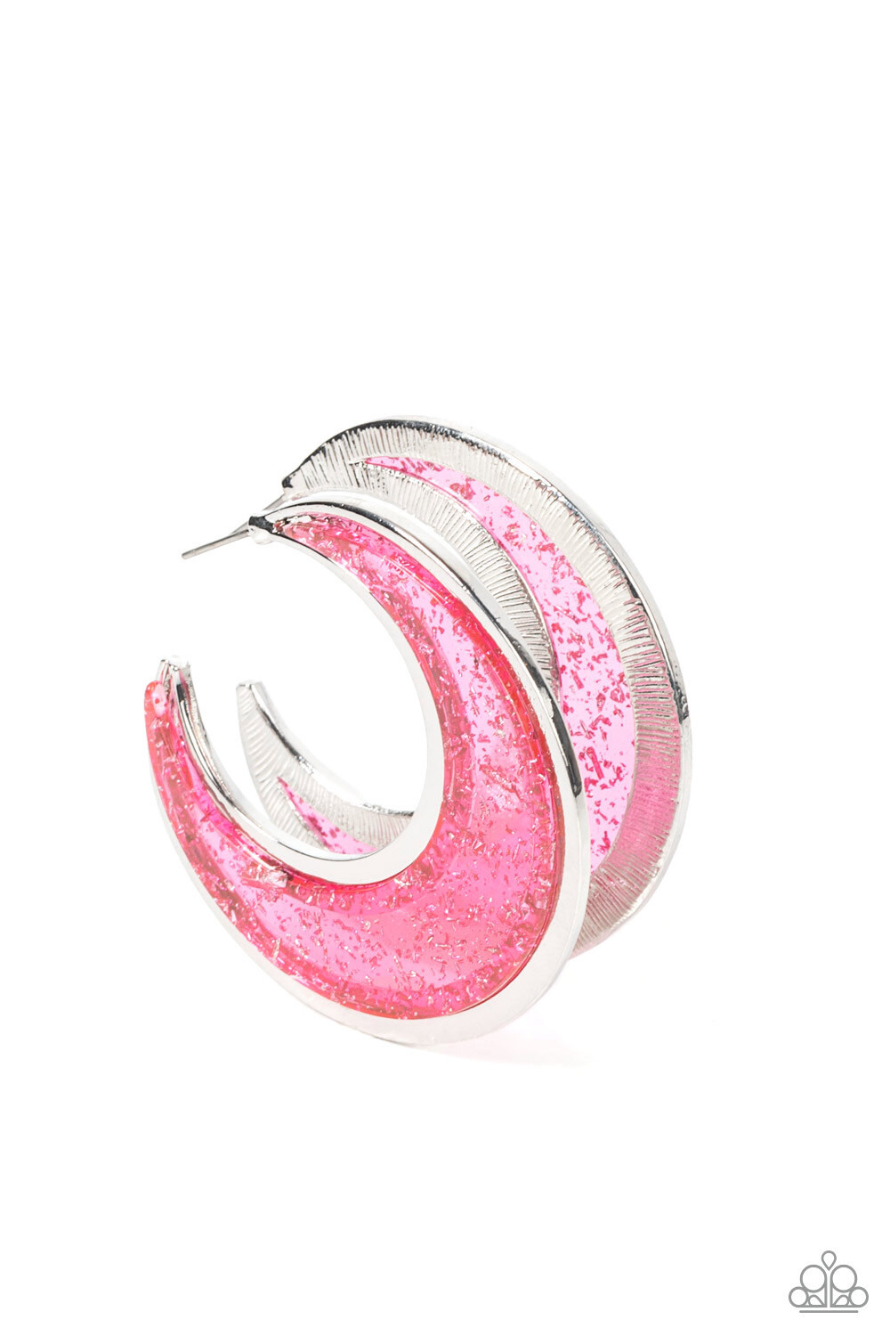 Paparazzi-Charismatically Curvy - Pink Hoop
