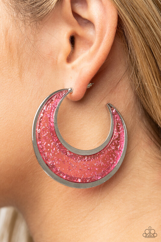 Paparazzi-Charismatically Curvy - Pink Hoop