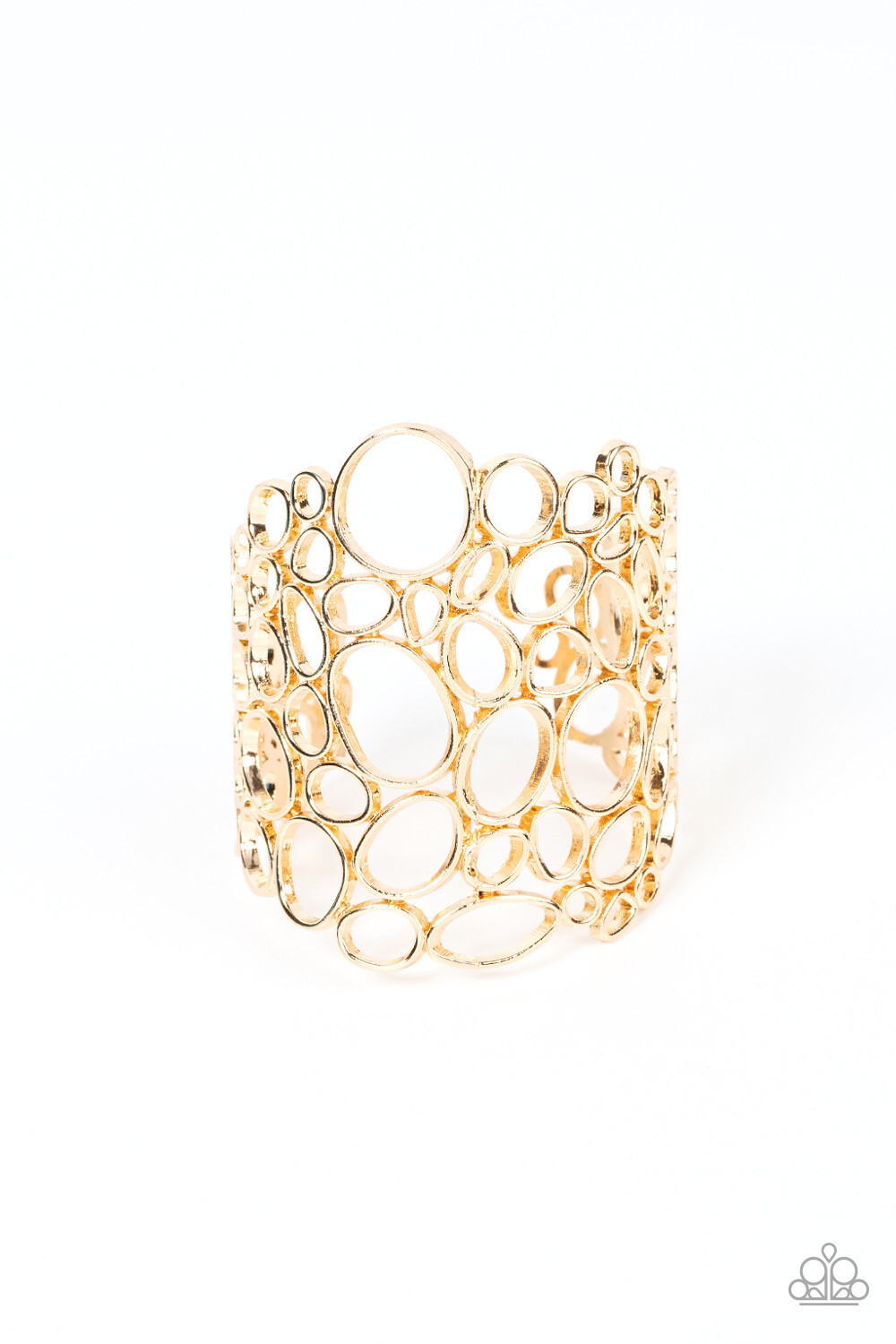 Paparazzi-All Turned Around - Gold Cuff