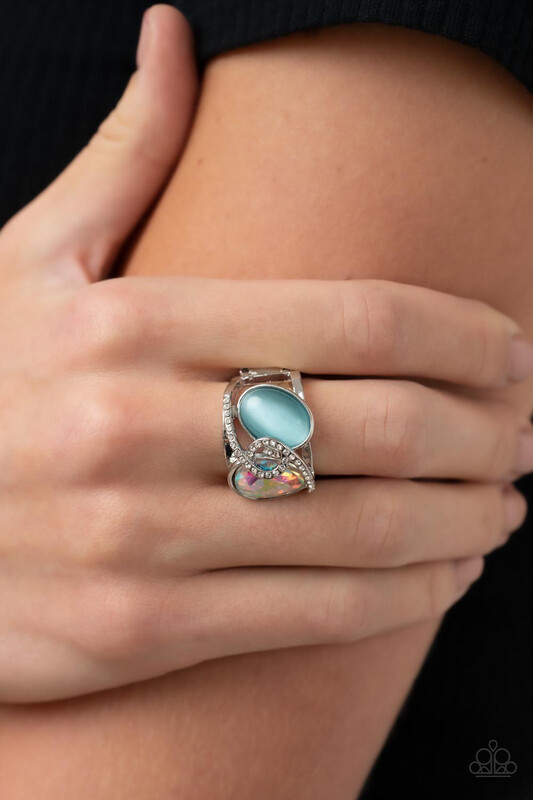 Paparazzi-SELFIE-Indulgence - Blue Iridescent