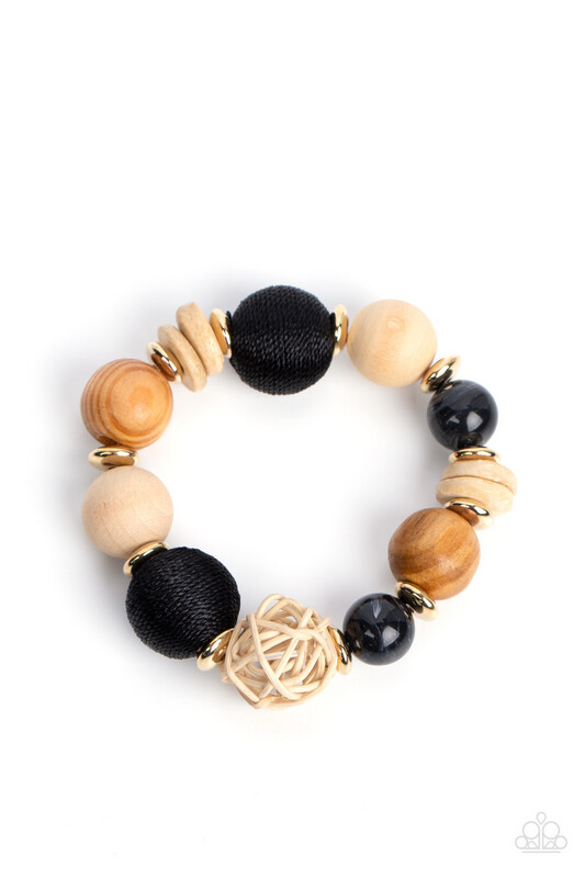 Paparazzi-Happily Homespun - Black