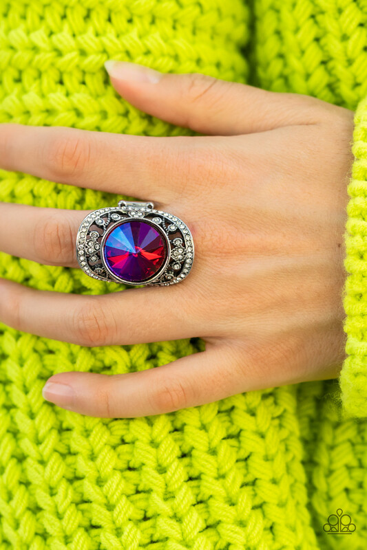 Paparazzi-Galactic Garden - Pink Iridescent