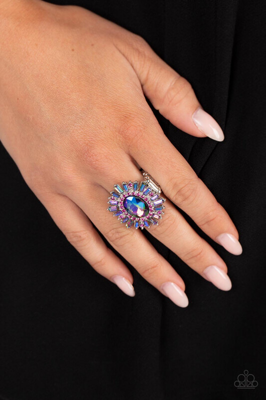 Paparazzi-Astral Attitude - Pink Iridescent 