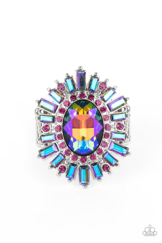 Paparazzi-Astral Attitude - Pink Iridescent 