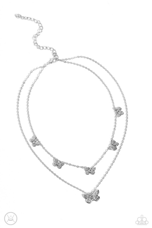 Butterfly Beacon - Silver Choker