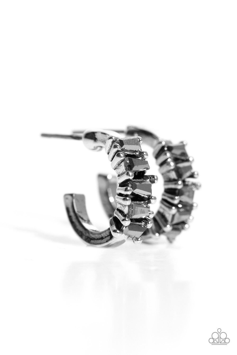 Rugged Rockstar - Silver Tiny Hoop