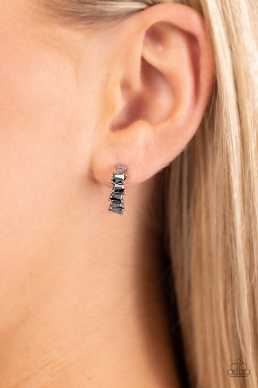 Rugged Rockstar - Silver Tiny Hoop