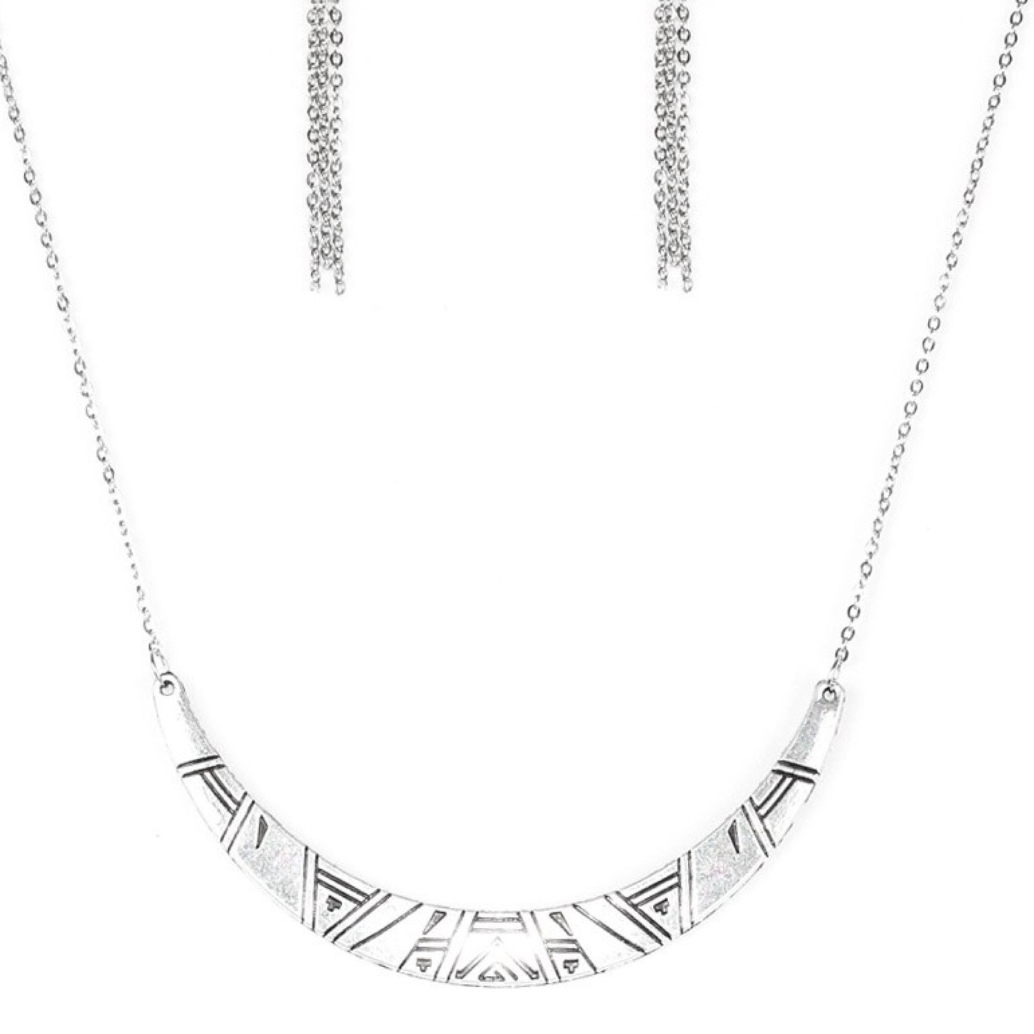 Paparazzi-Howl at The Moon-Silver Necklace 