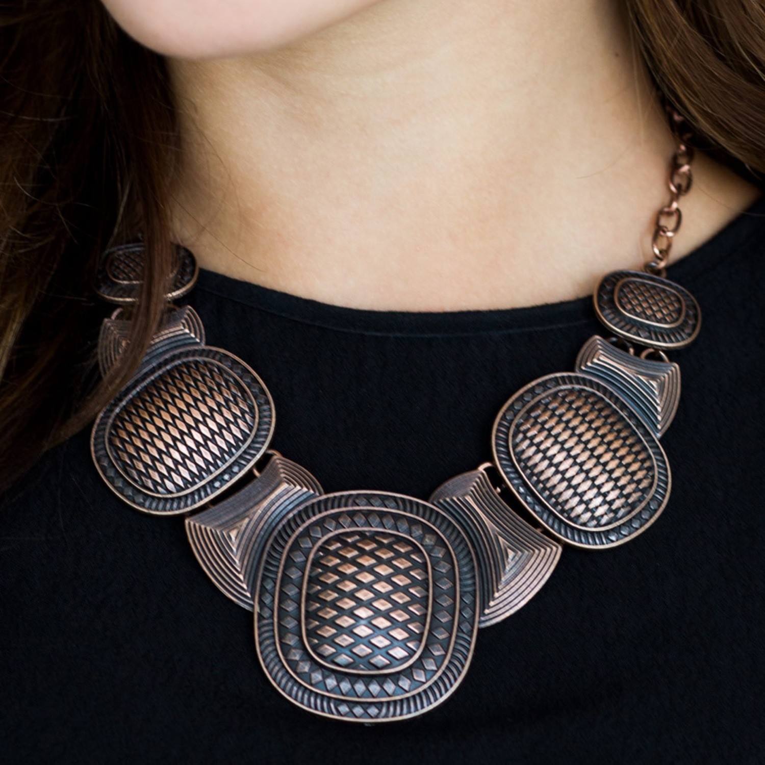 Paparazzi-Prehistoric Powerhouse Copper-Necklace 