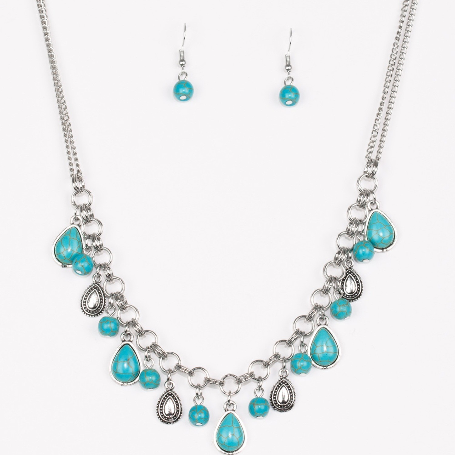 Paparazzi-Welcome to. bedrock-Blue (Turquoise)