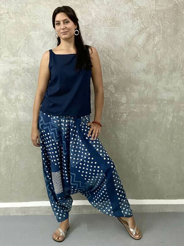 TROUSERS - ATHENS- BLUE