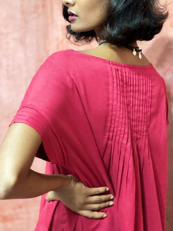 DRESS - ISTANBUL - RED - WHITE  - BLACK