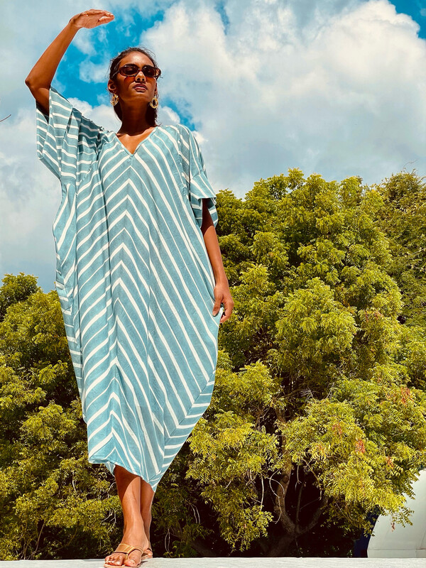 PONCHO - FLORENCE - BLUE