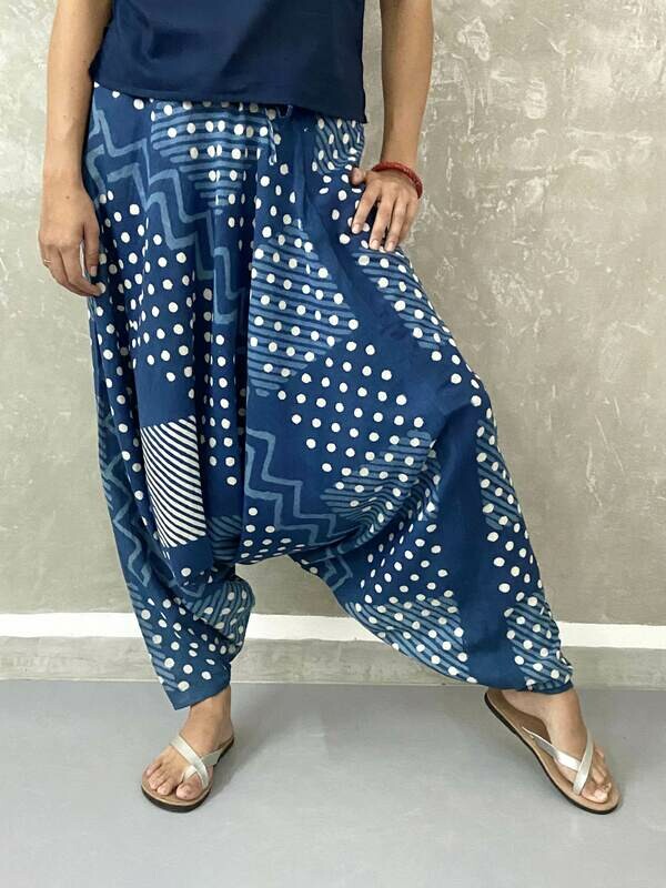 TROUSERS - ATHENS- BLUE