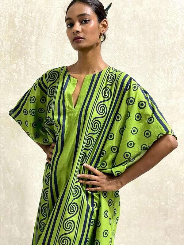 PONCHO - LIPARI - GREEN